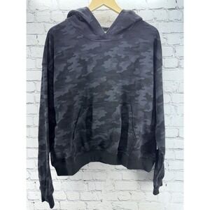 Fabletics Year Round Terry Hoodie Sweatshirt‎ Pullover Women's XL Tonal Camo NWT